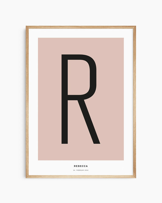 Buchstabenposter mit dem Namen des Kindes und eigenem Text, eine einzigartige Wanddekoration fürs Kinderzimmer