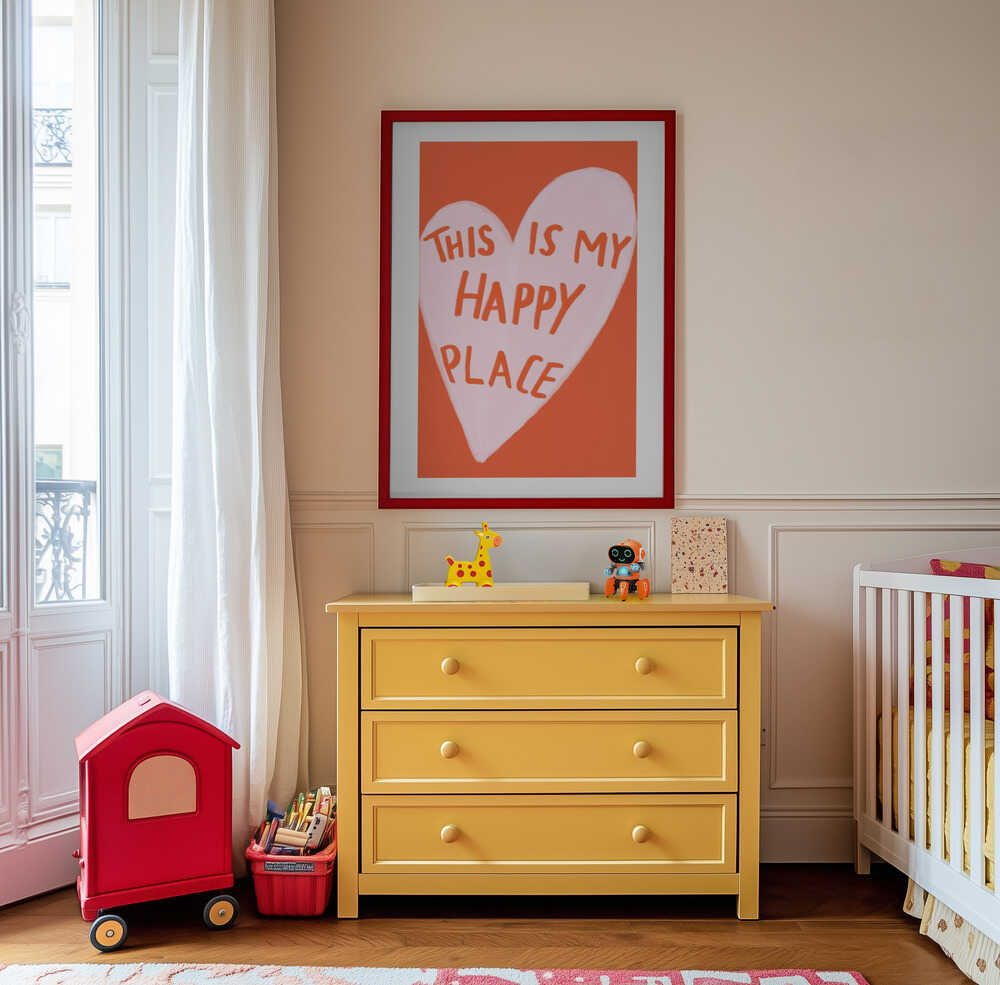 Happy Heart Message Poster