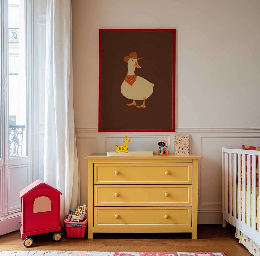 Bo die Cowboy-Ente Poster