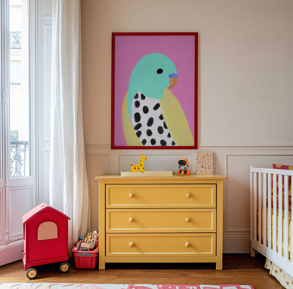 Gepunkteter Wellensittich Poster