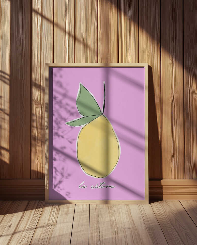 Le Citron Pink Poster