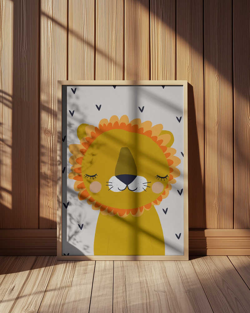 Träumender Löwe Poster