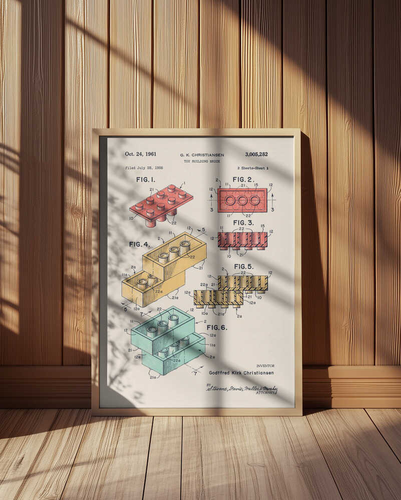 Lego Patent Poster