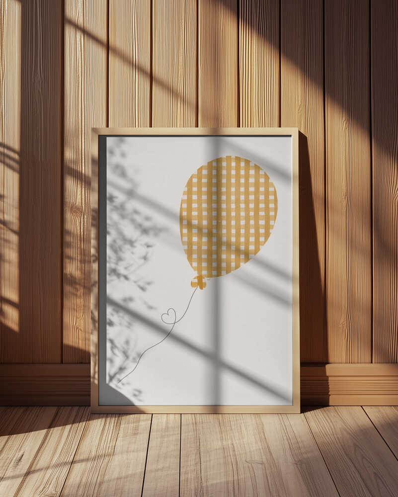 Gelber Ballon Poster