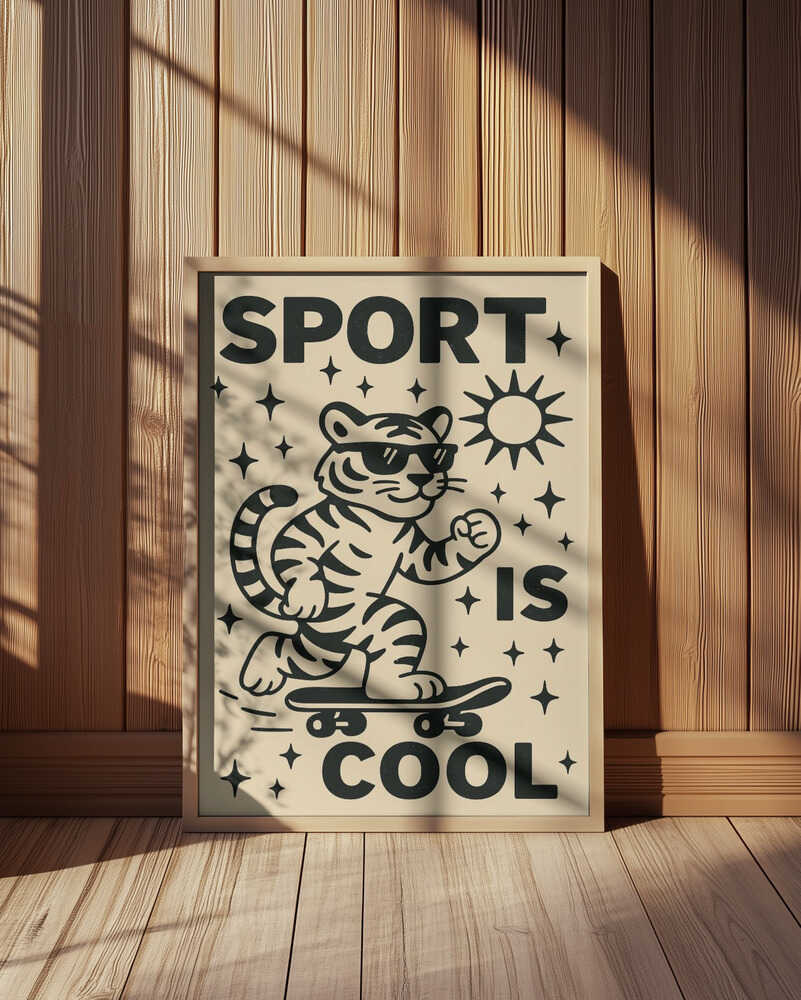 Skateboard-Tiger Poster