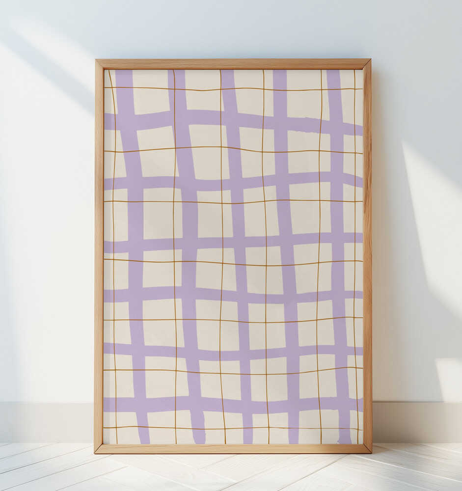 Flieder Gitter Poster
