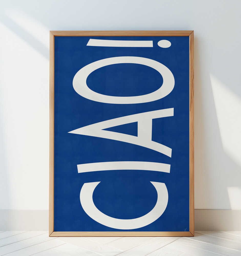 CIAO Blau Poster