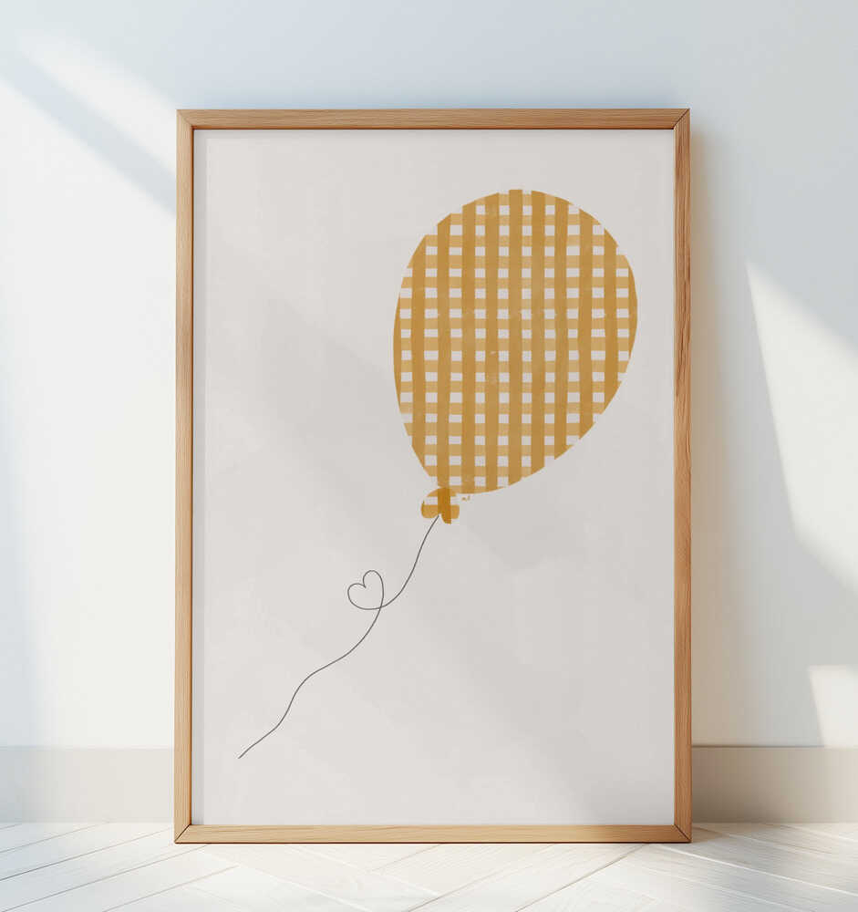 Gelber Ballon Poster