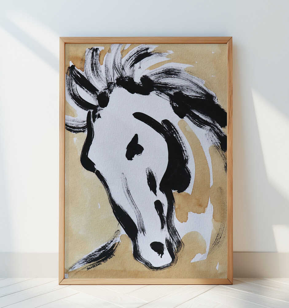 Bewegte Pferdeharmonie Poster