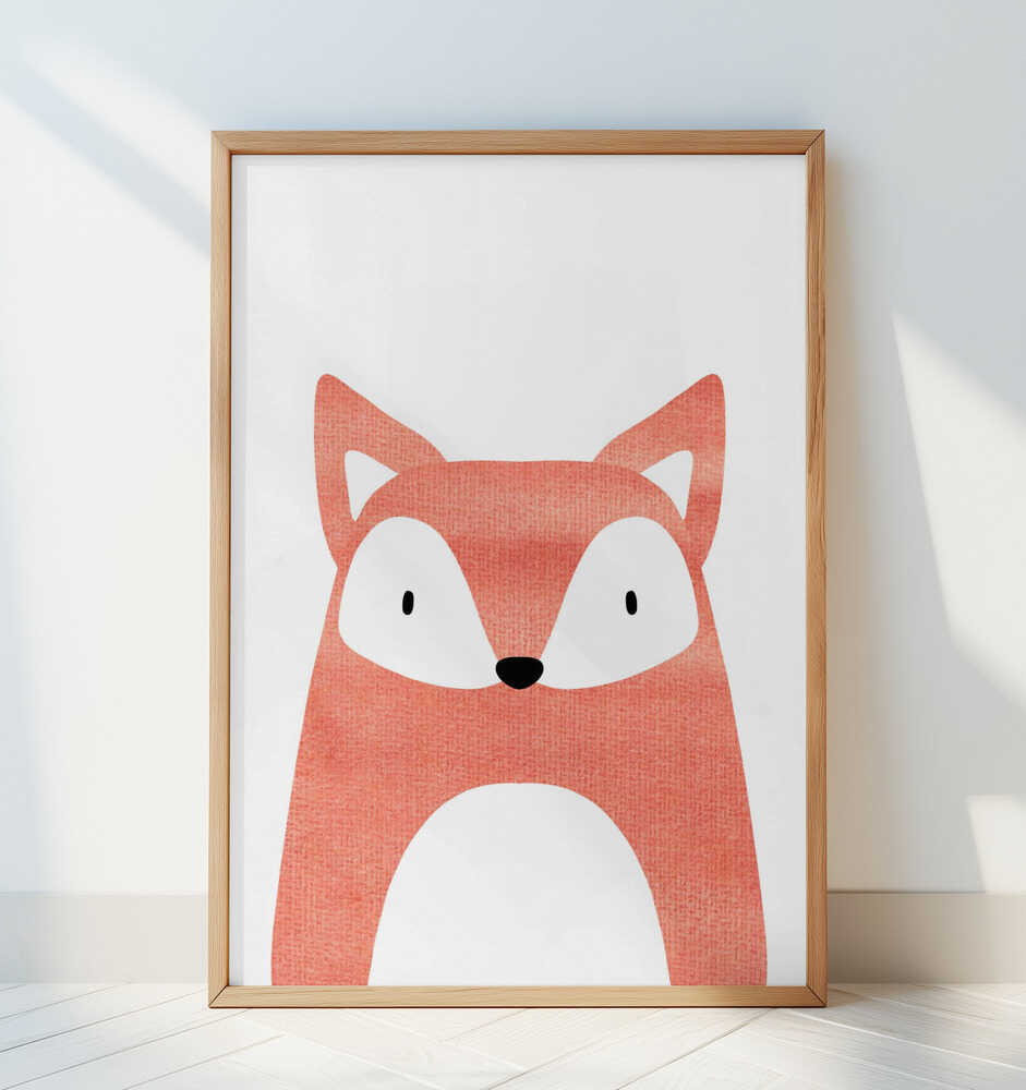 Fuchs in Aquarell Poster