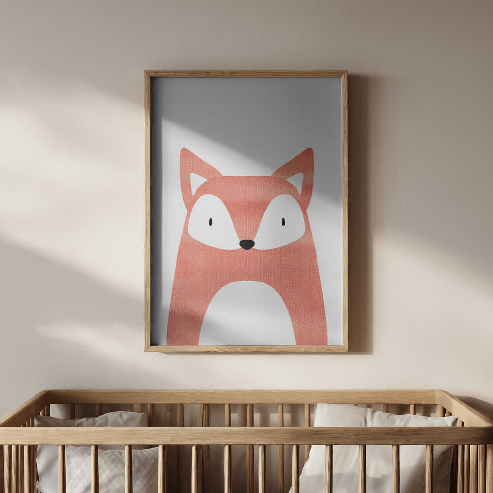 Fuchs in Aquarell Poster