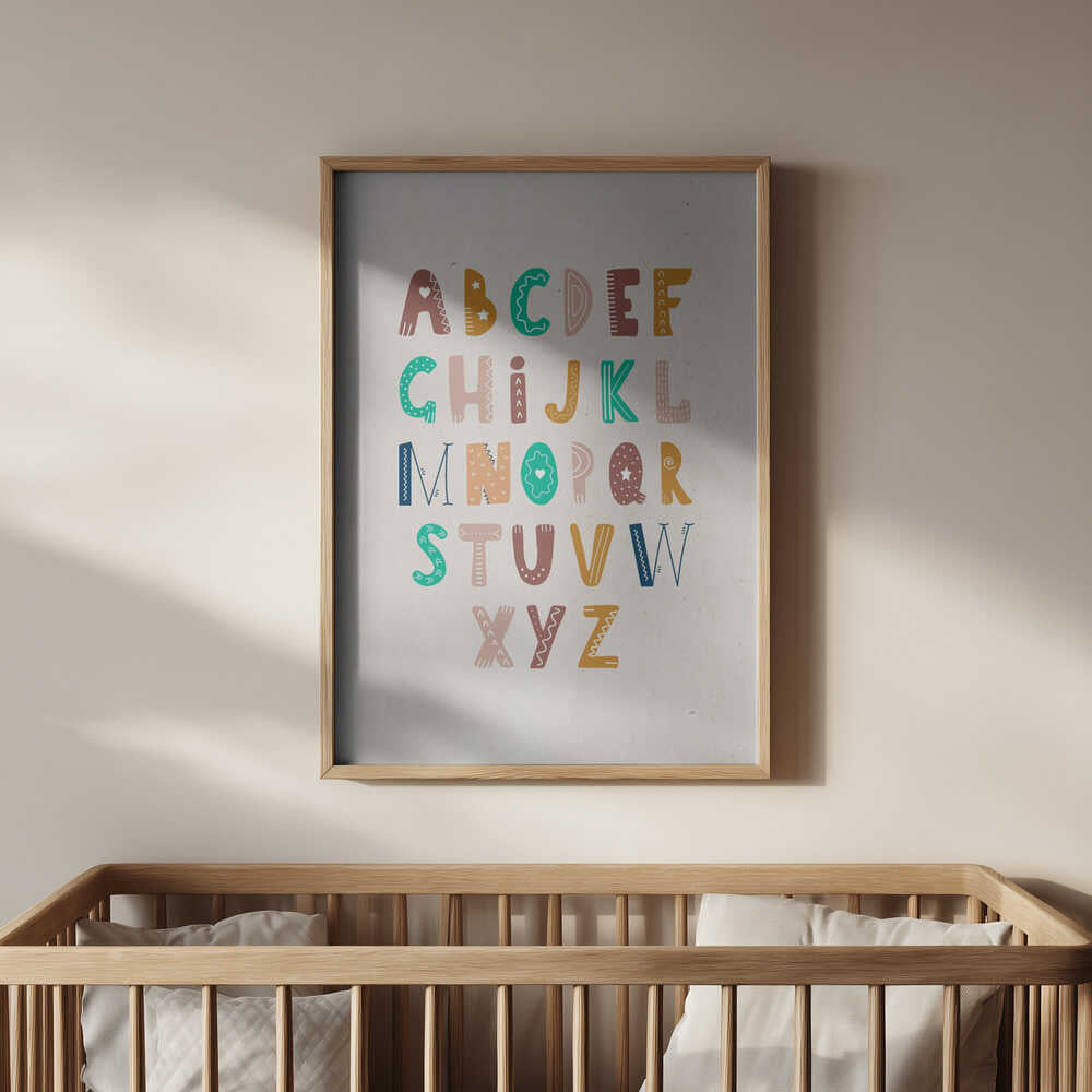 Verspieltes Alphabet Poster