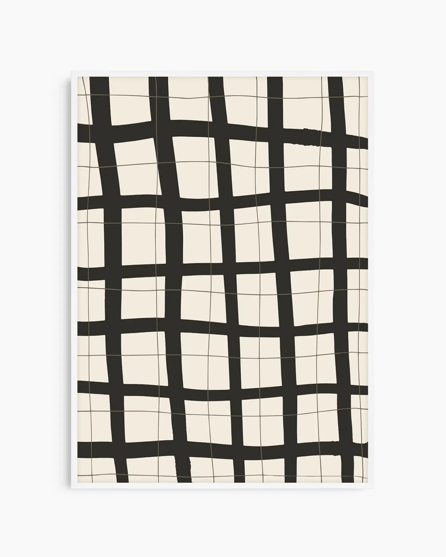 Warm, minimalist wall art in light gray tones on a light gray background, shown in a white frame.