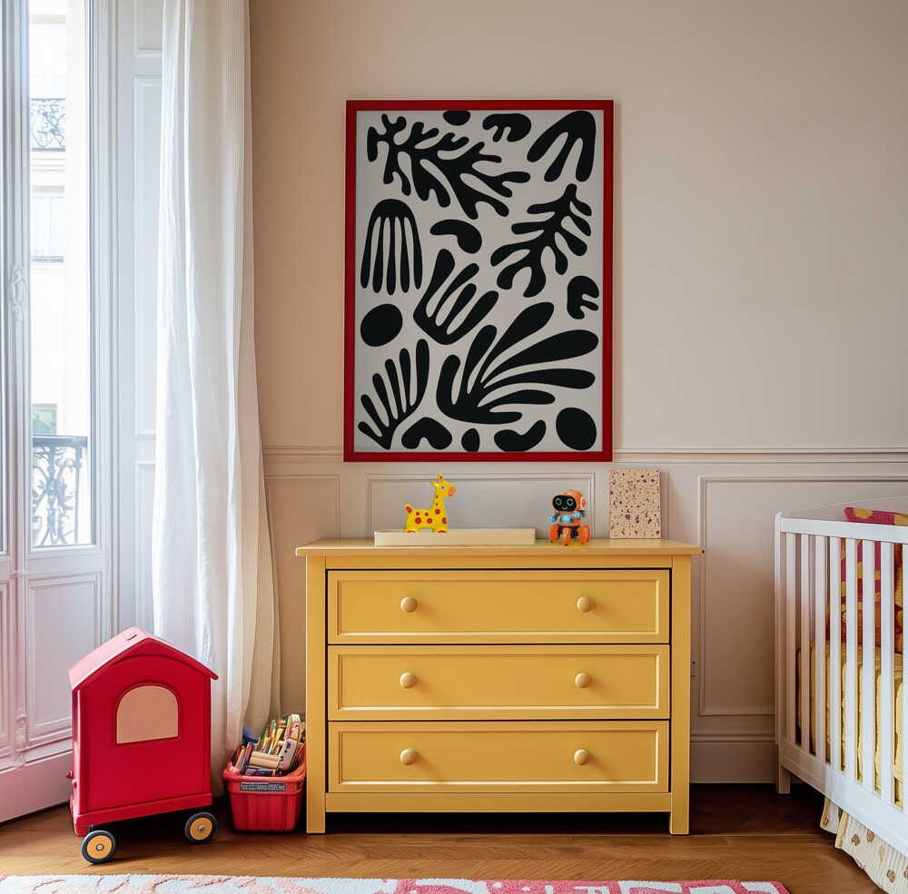 Schwarze Algen Poster