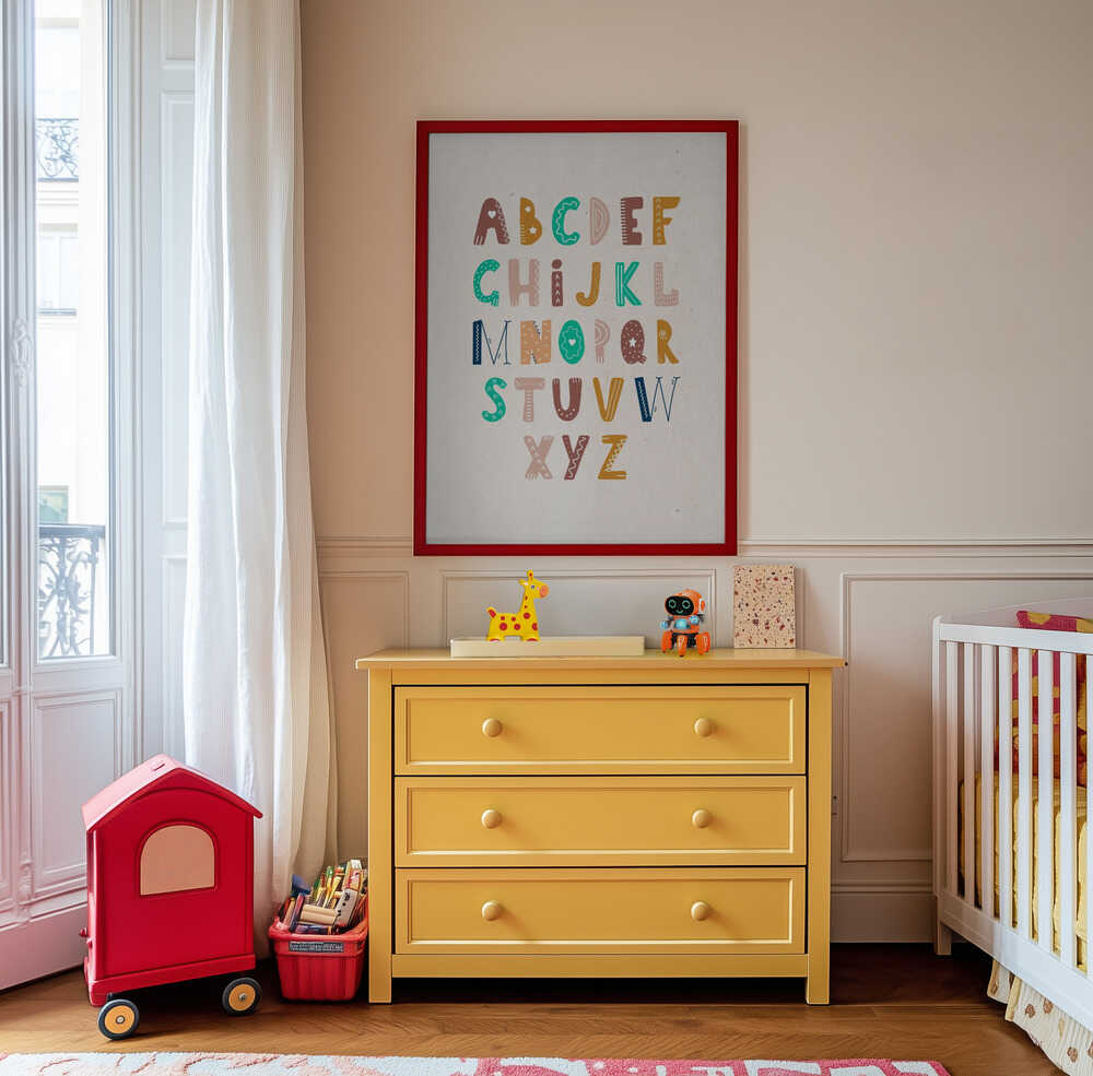 Verspieltes Alphabet Poster