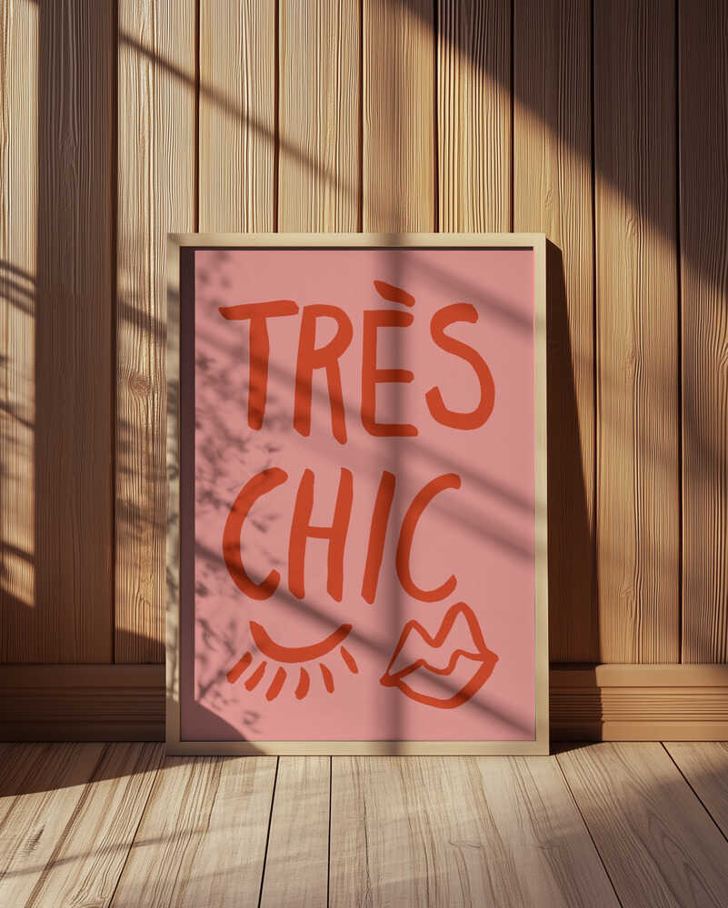 Très Chic Rotes Poster