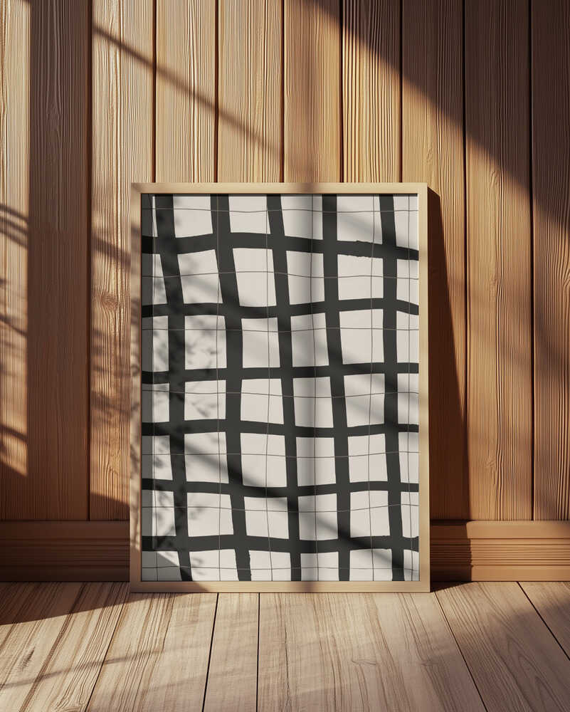 Monochromes Netz Poster