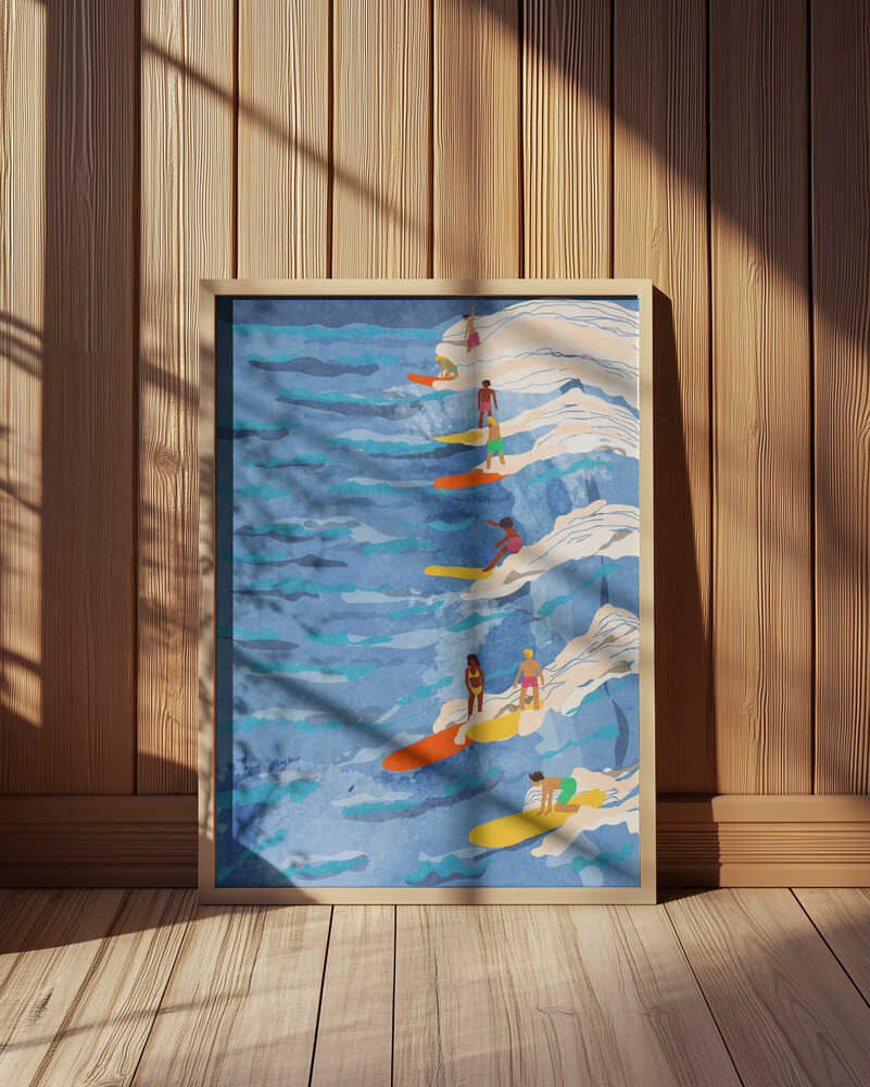 Entspanntes Surfen Poster