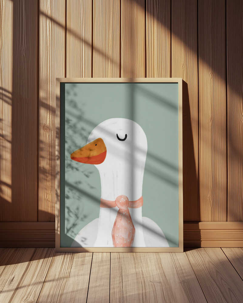 Gans mit Krawatte Poster