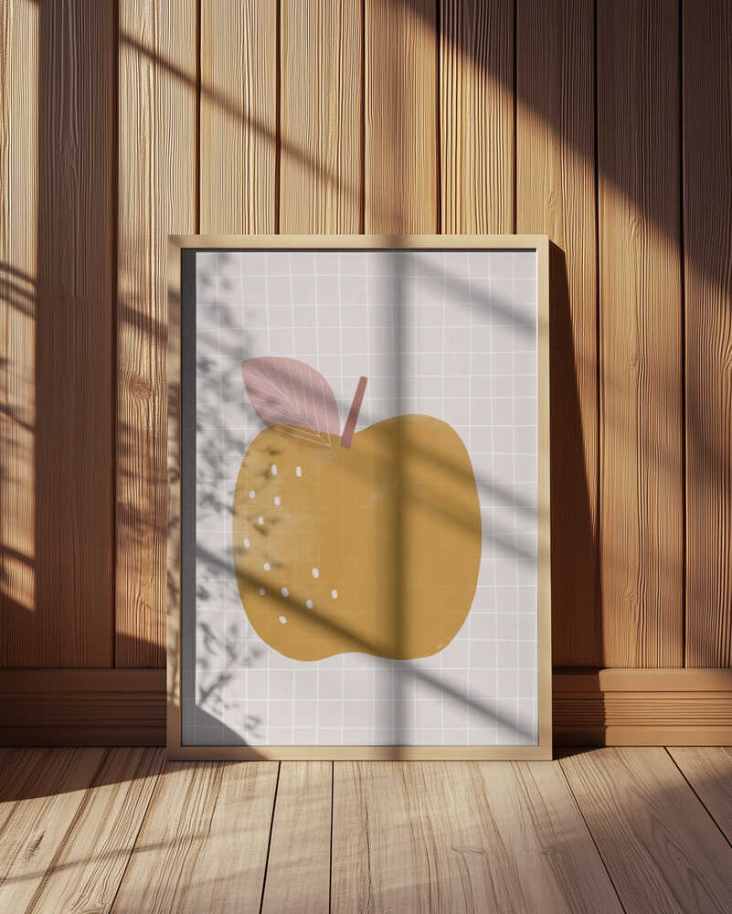 Gelber Apfel Poster