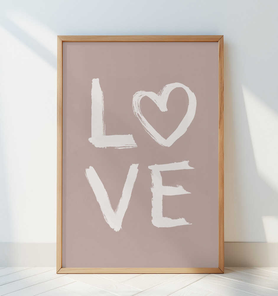 LOVE Zahnrosa Poster