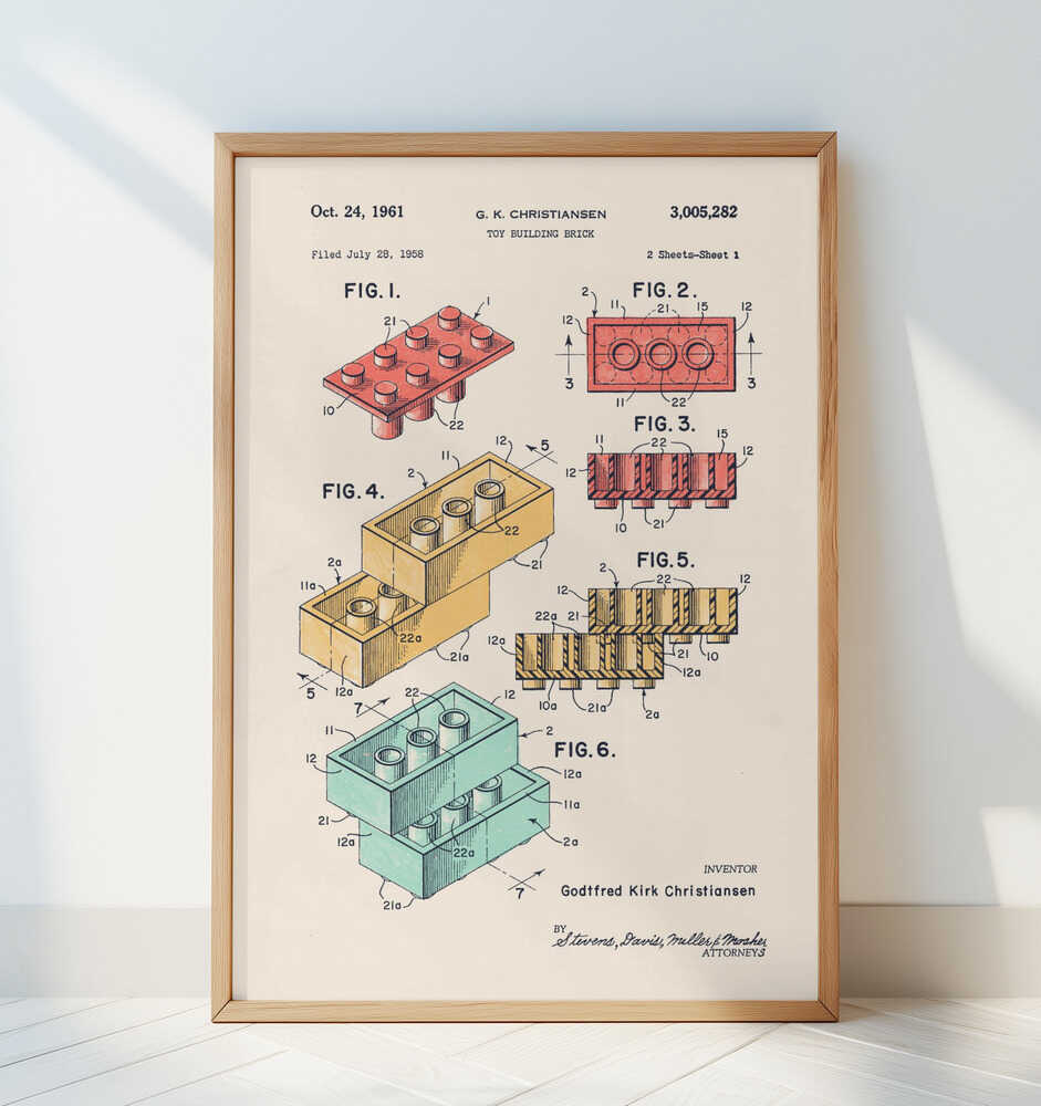 Lego Patent Poster
