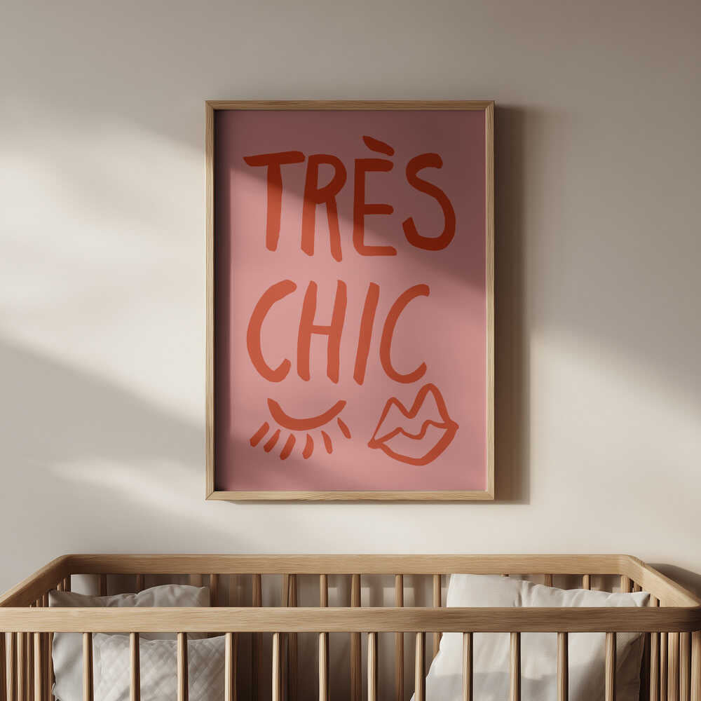 Très Chic Rotes Poster