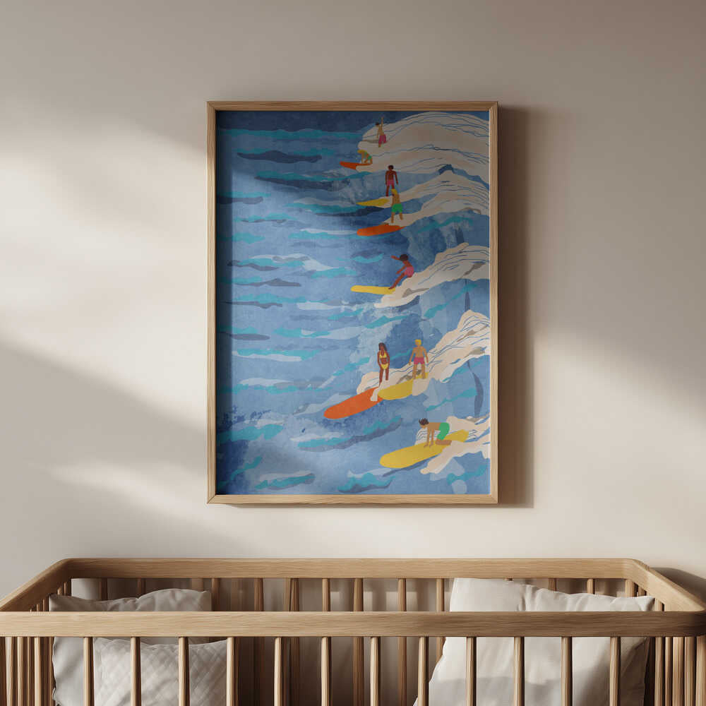 Entspanntes Surfen Poster