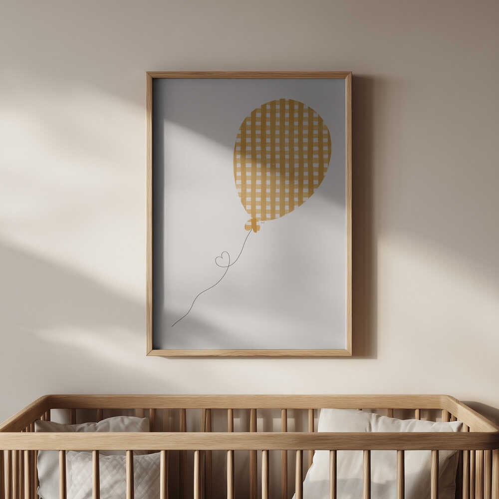 Gelber Ballon Poster